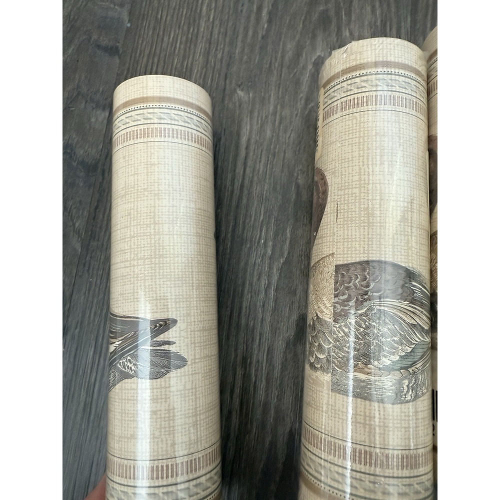 3 New Vintage Rolls Of Duck Wall Paper Border Prepared 5 Yards Each Cottage Core - Picture 6 of 8